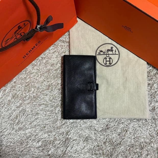 [리오브] 에르메스 베안 스위프트 고트스킨 장지갑