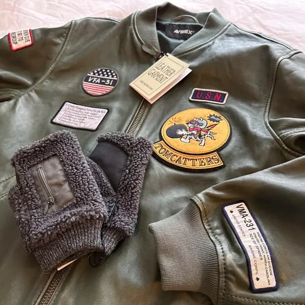 아비렉스 현행 일본 아비렉스 가죽자켓 판매