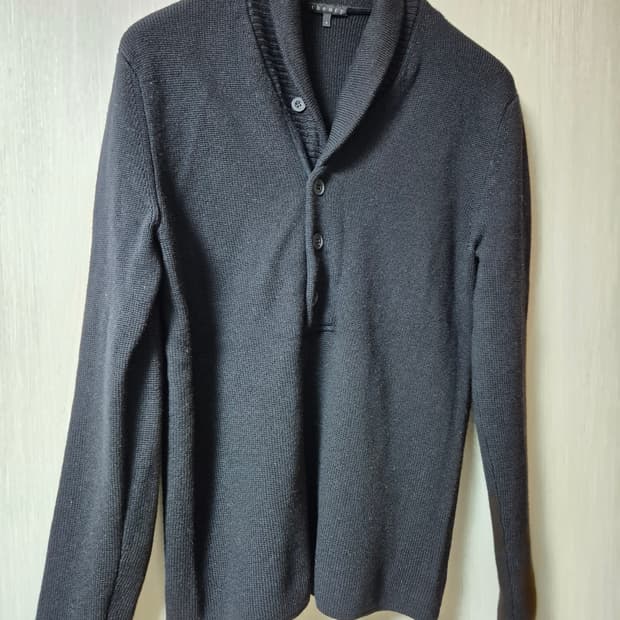 띠어리 숄카라 니트 울니트 스몰 남성 90-95 