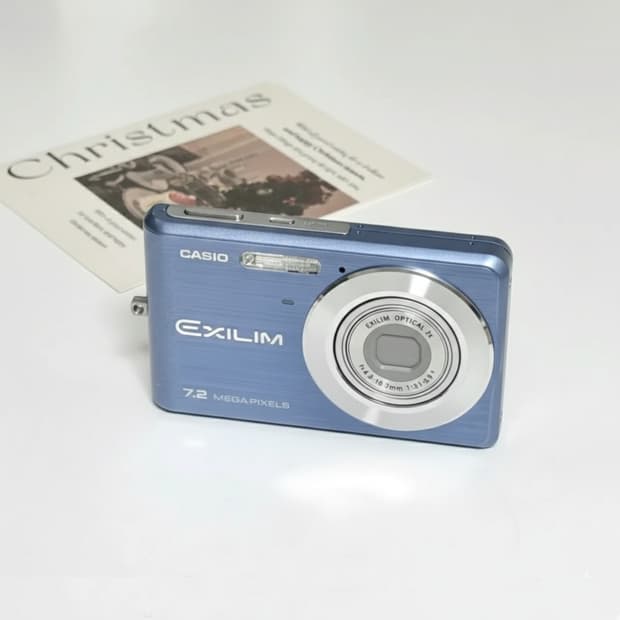 카시오 엑슬림 EX-Z77 라이트블루 빈티지디카
