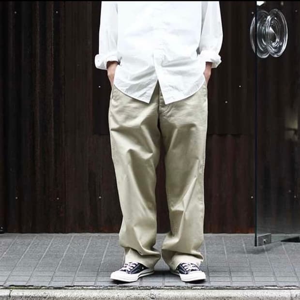 34) 시오타(CIOTA) 와이드 치노 팬츠