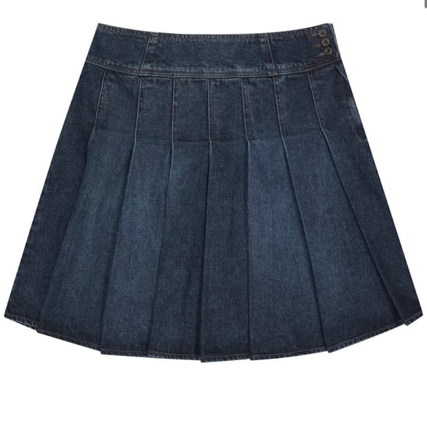 코이세이오 데님 플리츠 스커트 1