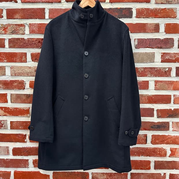 (3)타케오키쿠치 캐시미어 하이넥 싱글 코트