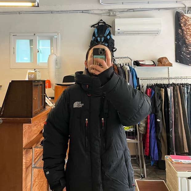 노스페이스 히말라야1 패딩 블랙