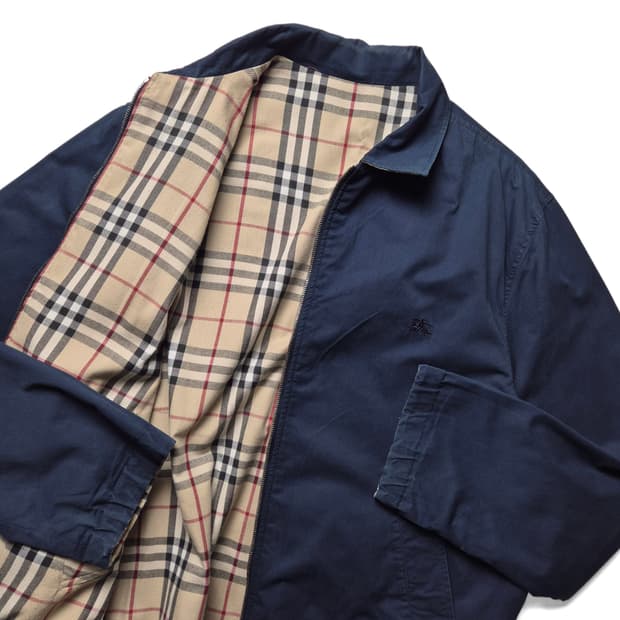 [L] 버버리 리버시블 블루종 자켓
