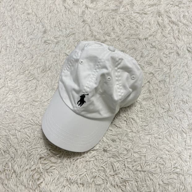 Polo Ralph Lauren white ball cap