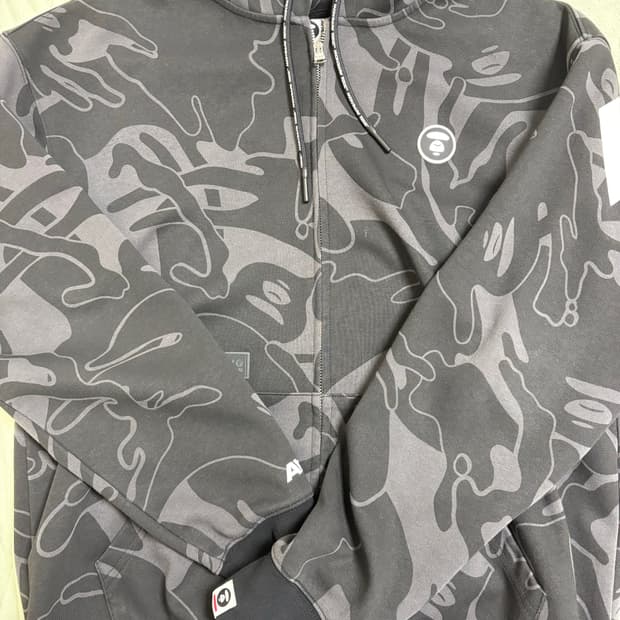 AAPE 에이프 후드집업