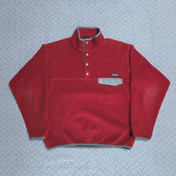 (M)파타고니아 레드/그레이 신칠라 자켓