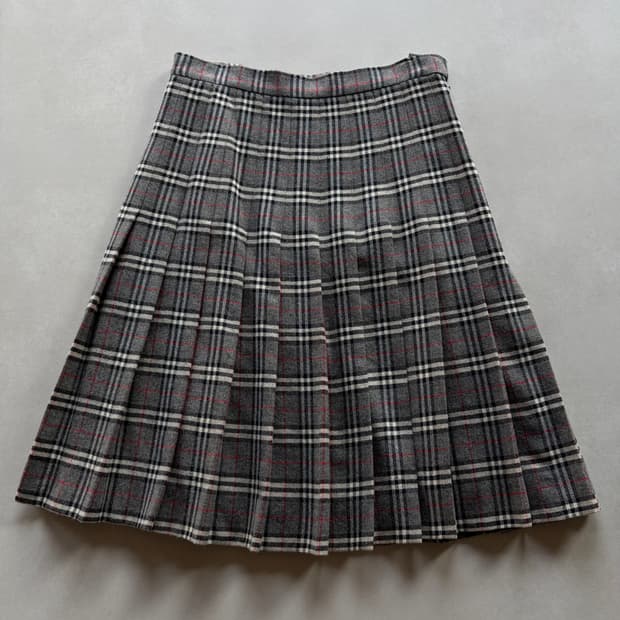 [28인치]버버리 Burberry 정품 노바체크 울 플리츠 스커트