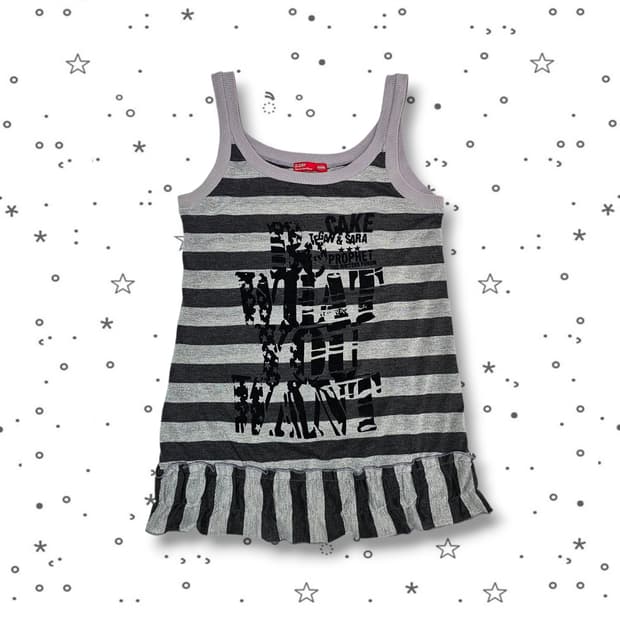 D.DAY 스트라이프 글리터 슬리브리스