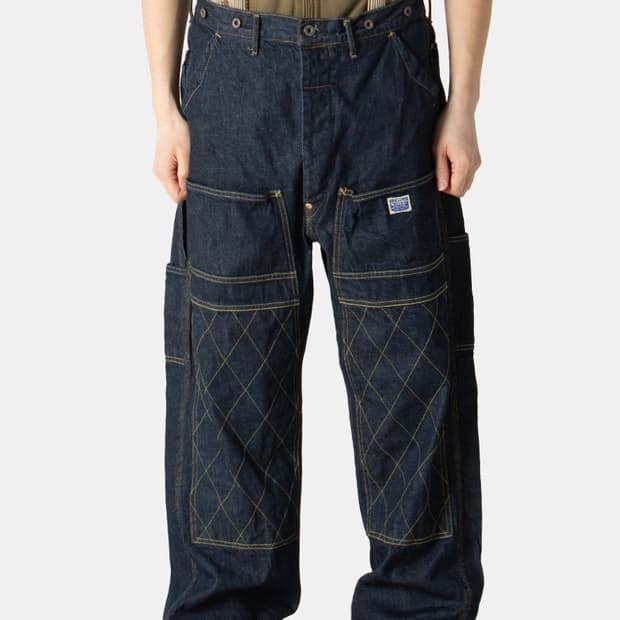 KAPITAL  LUMBER PANTS INDIGO / 2size