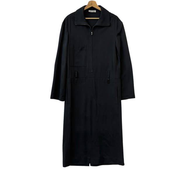로우클래식 Front Porket zip-up dress 블루그린