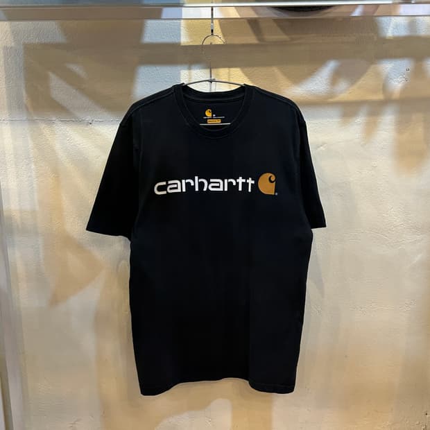 칼하트 스펠아웃 로고 반팔 티셔츠 블랙 M