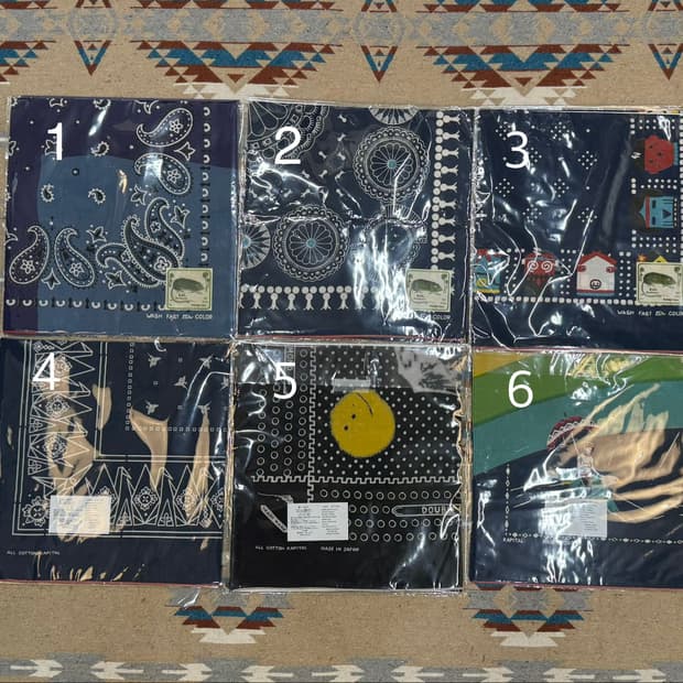 [OS] 캐피탈 패스트컬러 셀비지 반다나 