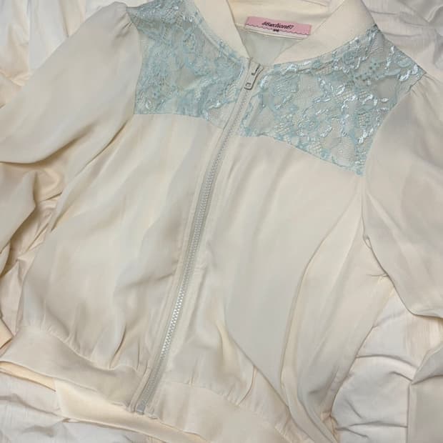 Japanese vintage 레이스 봄버 자켓 일본 빈티지 페어리 무드