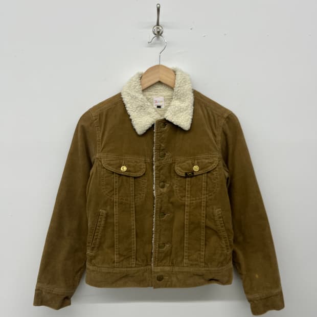 Lee 리 코듀로이 쉐르파 자켓 브라운 여xs