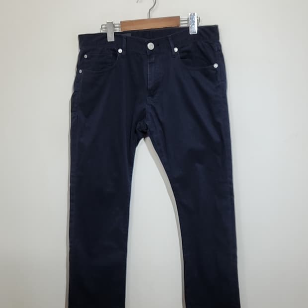 (33) 아르마니 익스체인지 면바지 네이비 스판 치노팬츠 