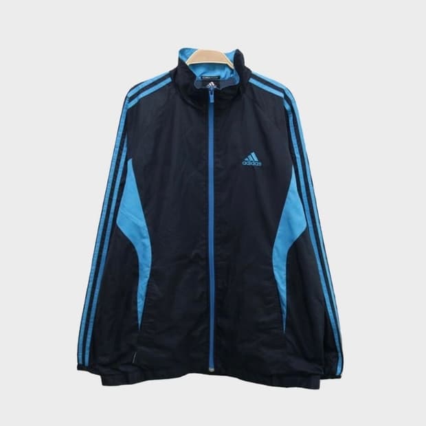 아디다스 블루 바람막이 서브컬쳐 