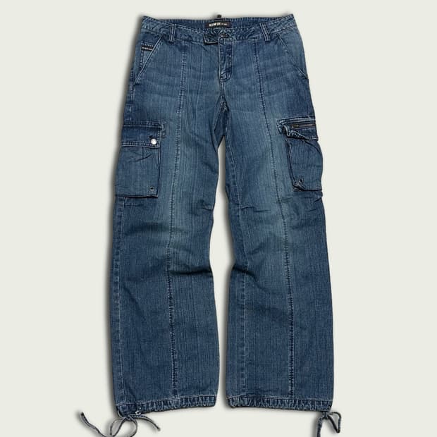 00s 에드윈 데님 카고팬츠