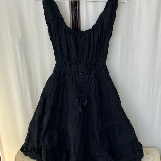 lace crochet sleeveless dress