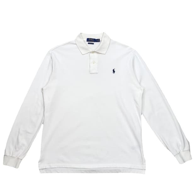 RALPH LAUREN 화이트 PK 긴팔 XL