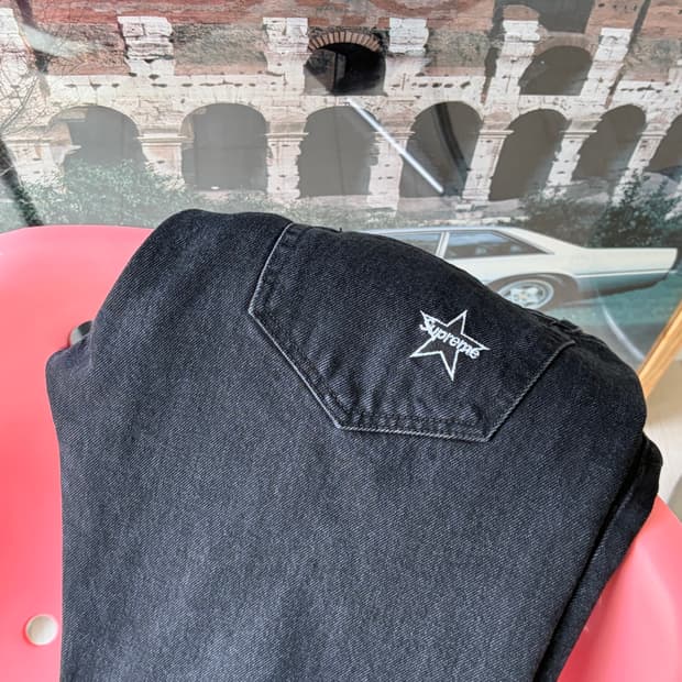 Supreme 슈프림 레귤러 데님 블랙 진 30