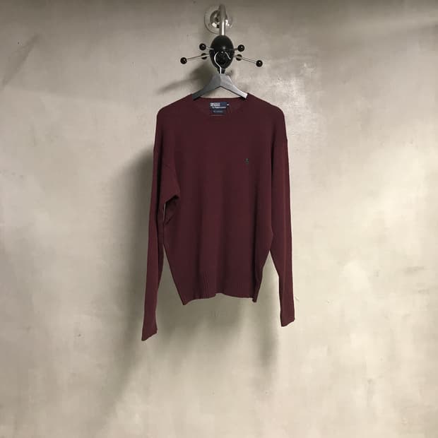 폴로 랄프로렌 버건디 니트 95