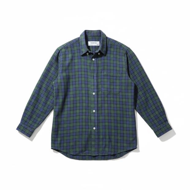 버버리 90s 그린 체크셔츠
