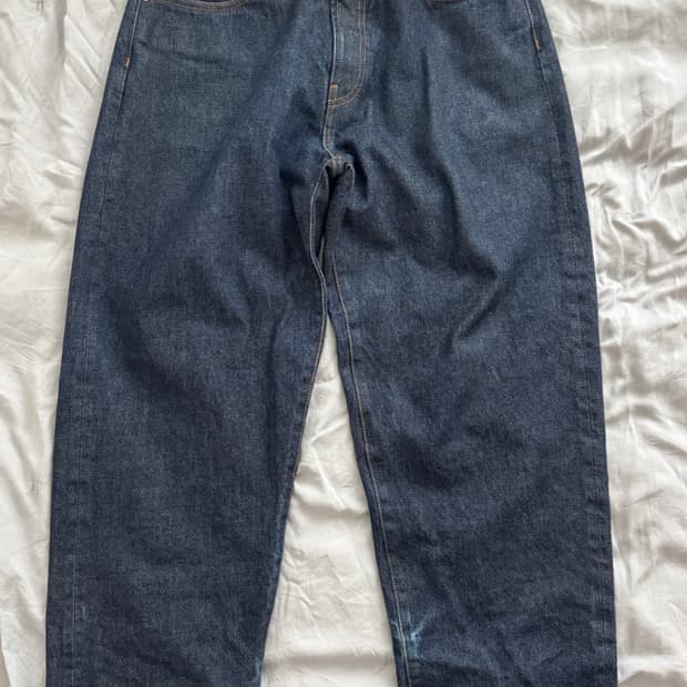 슈프림 셀비지 데님 배기진 32