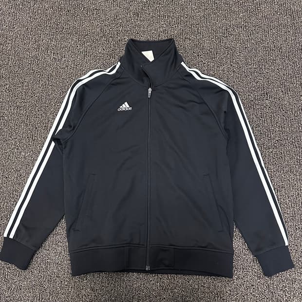 아디다스 삼선 트레이닝 집업 져지 블랙 100(L)