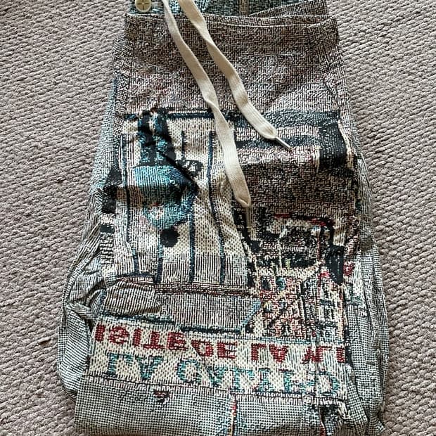 [L] 애프터프레이 X 무난 프린티드 팬츠 판매합니다