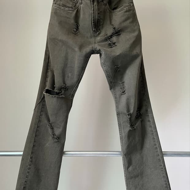 F.D.M wave Distressed Damage Pants