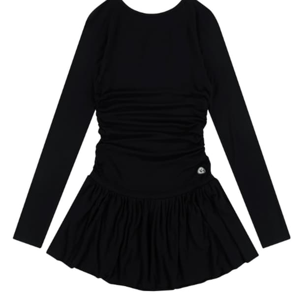 코이세이오 드레이핑 드레스 블랙