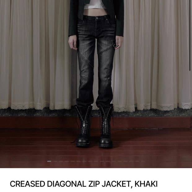 구함 보헴서 크리즈드 다이아고널 자켓 CREASED DIAGONAL
