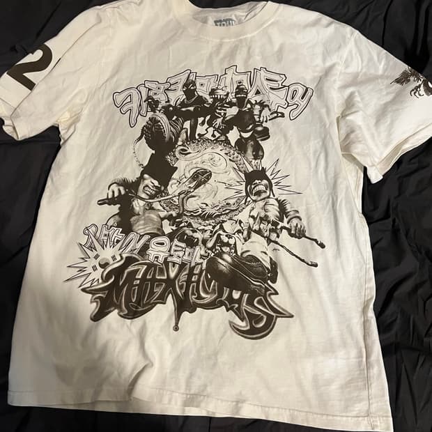 트래비스스캇 한국 머천 반팔 