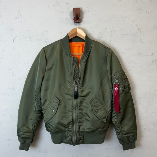 알파인더스트리 MA-1 봄버 자켓 카키