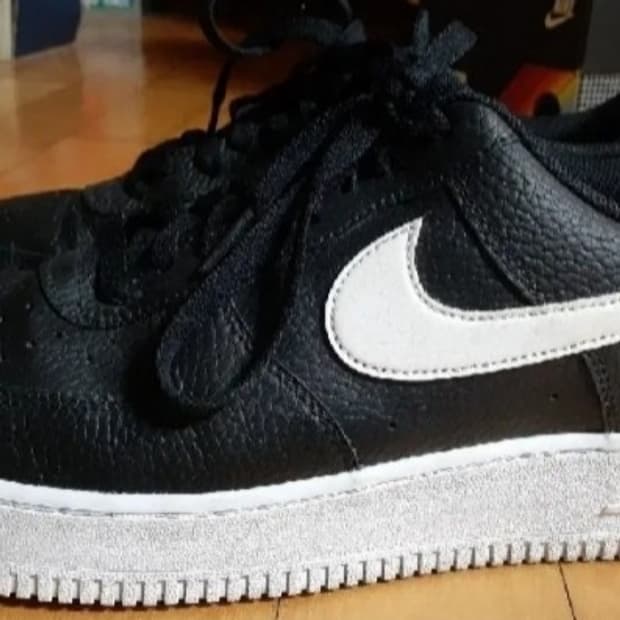 나이키 에어포스 1 07 블랙 화이트 로우 285