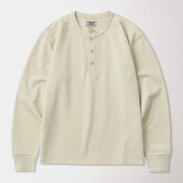 브론슨 헨리넥 긴팔 2xl 아이보리