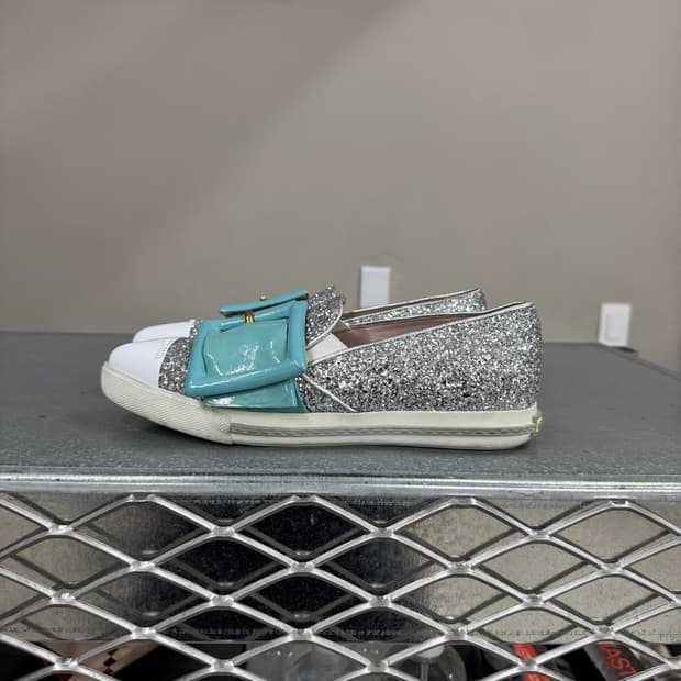 미우미우 글리터 스니커즈 36.5