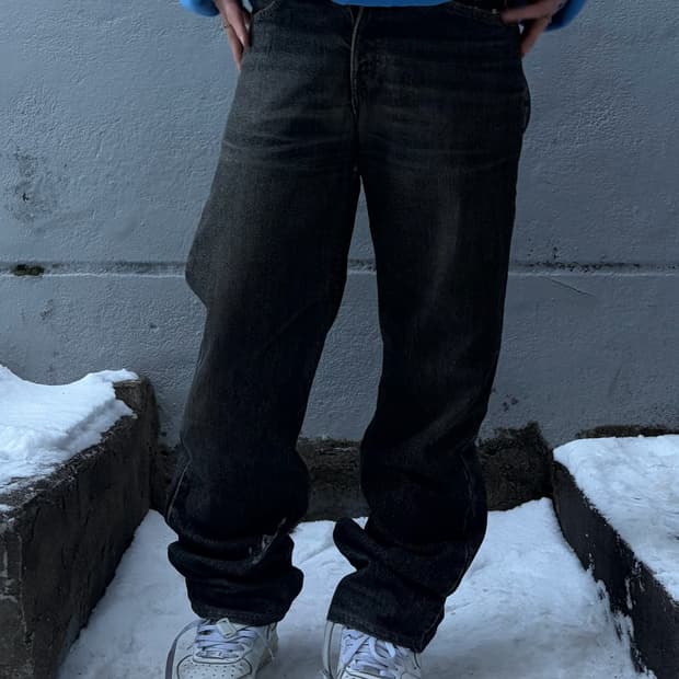 90s 🇺🇸LEVIS U.S.A black denim pants