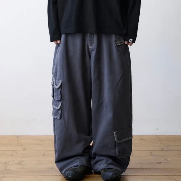 더콜디스트모먼트 TCM multi cargo pants (navy)