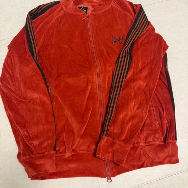 니들스 벨루어자켓(오렌지)