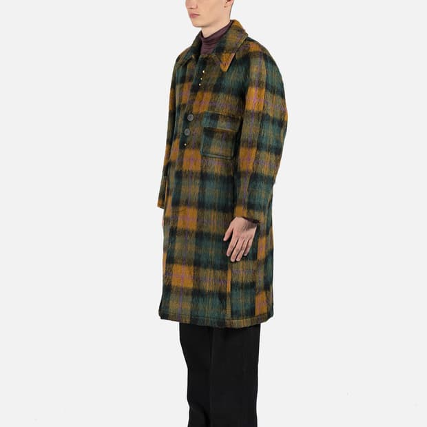 Harry Check Balmacaan Coat