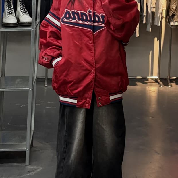 스타터 MLB 클리블랜드 인디언스 스타디움 자켓 A3660