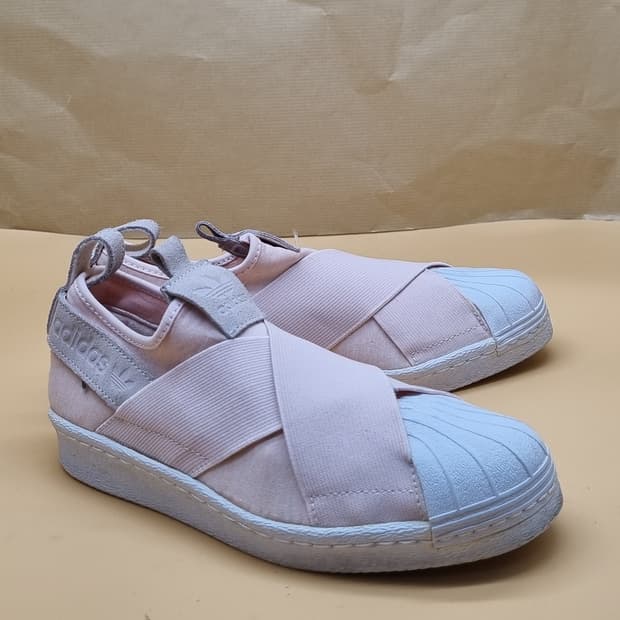 아디다스 슈퍼스타 핑크 슬립온 225