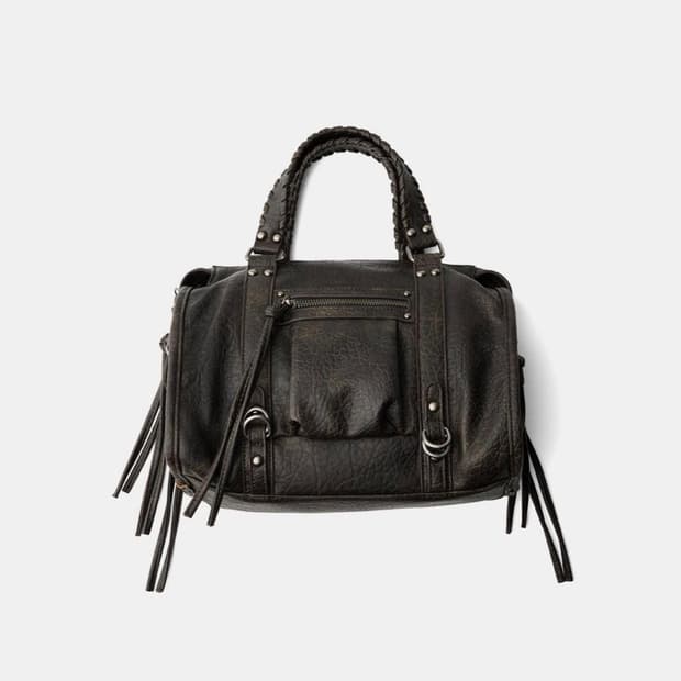 버쉬카 스트랩 장식 워른 이펙트 볼링백 8987/184 BLACK