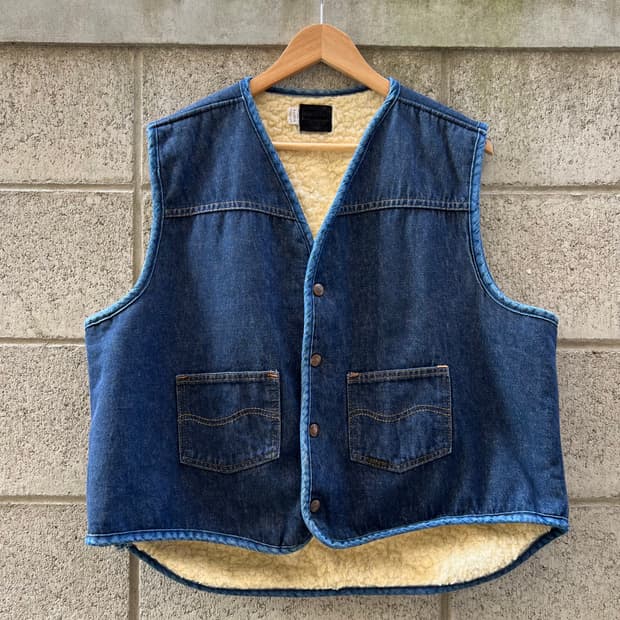 1970s SEARS ROEBUCKS DENIM 데님쉐르파베스트