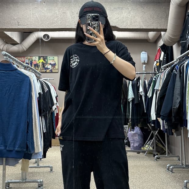 본더치 그래픽 프린팅 반팔 티셔츠 S44