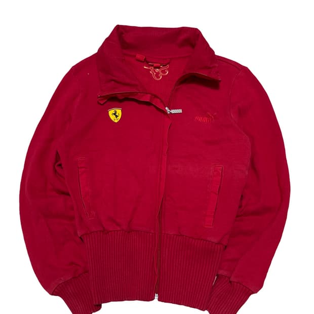 푸마 페라리 코튼 집업 져지