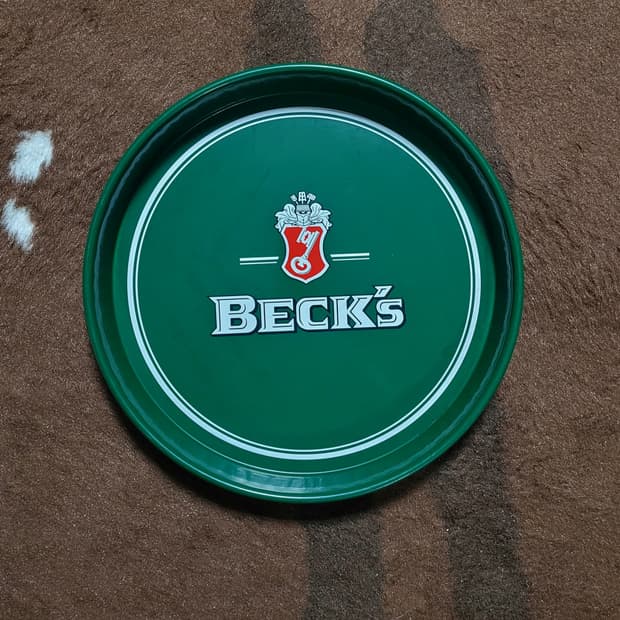 독일 1873 BECK'S 맥주회사 틴 트레이